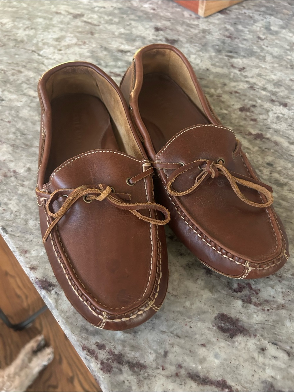 Cole Haan Brown Leather Boat Shoes